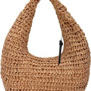 Straw Handbag Woven Clutch Summer Beach Vacation Bags for Women
